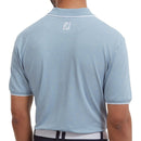 FootJoy Push Play Print Pique Polo Shirt - Dove Grey/Lemonade