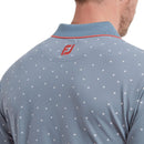 FootJoy Push Play Print Pique Polo Shirt - Graphite/White