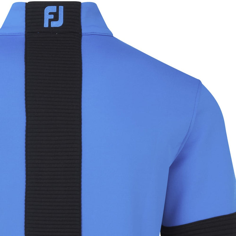 FootJoy Ribbed Chill-Out XP 1/2 Zip Pullover - Sapphire/Black