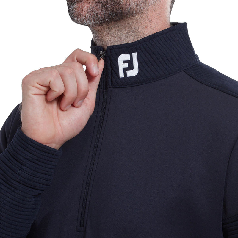 FootJoy Ribbed Chill-out Xtreme 1/4 Zip Pullover - Navy