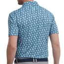FootJoy Shadow Palm Print Pique Polo Shirt - Ink/Dusk Blue