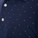 FootJoy Smooth Pique FJ Print Polo Shirt - Navy/Wildberry