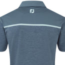 FootJoy Space Dye Block Lisle Polo Shirt - Bluestone