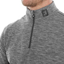 FootJoy Space Dye Chill-Out 1/4 Zip Pullover - Black
