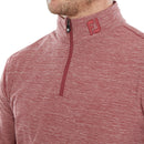 FootJoy Space Dye Chill-Out 1/4 Zip Pullover - Maroon