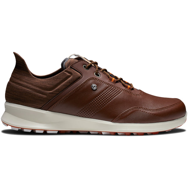 FootJoy Stratos Waterproof Spikeless Shoes - Cognac/Brown/Orange