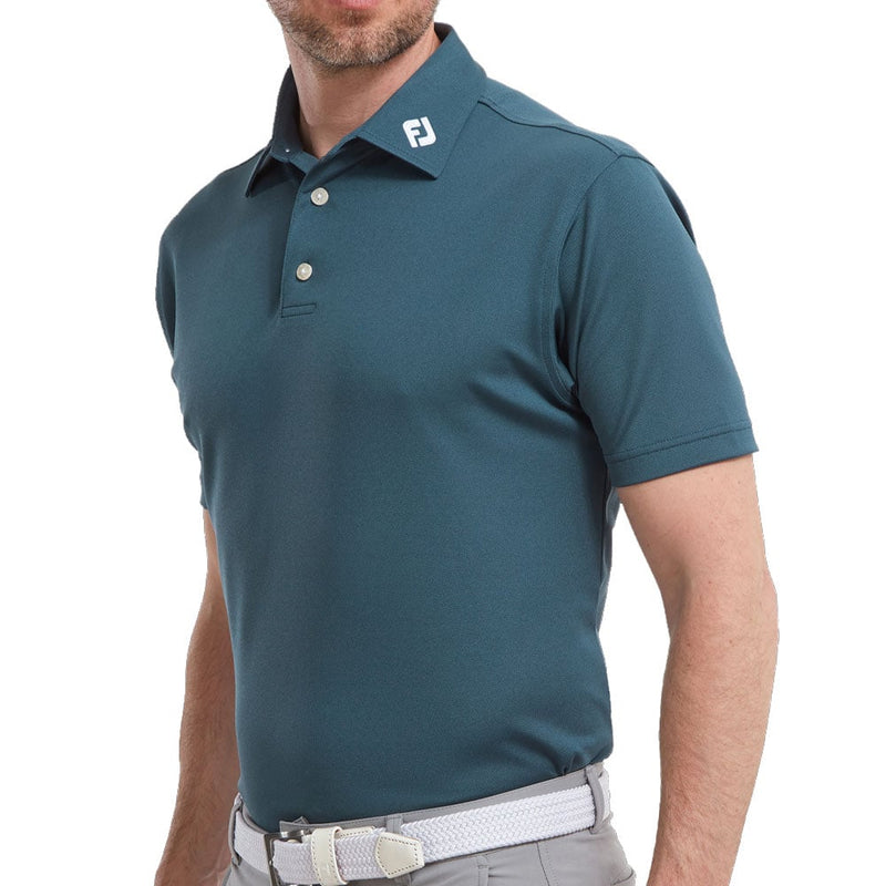FootJoy Stretch Pique Solid Colour Polo Shirt - Ink