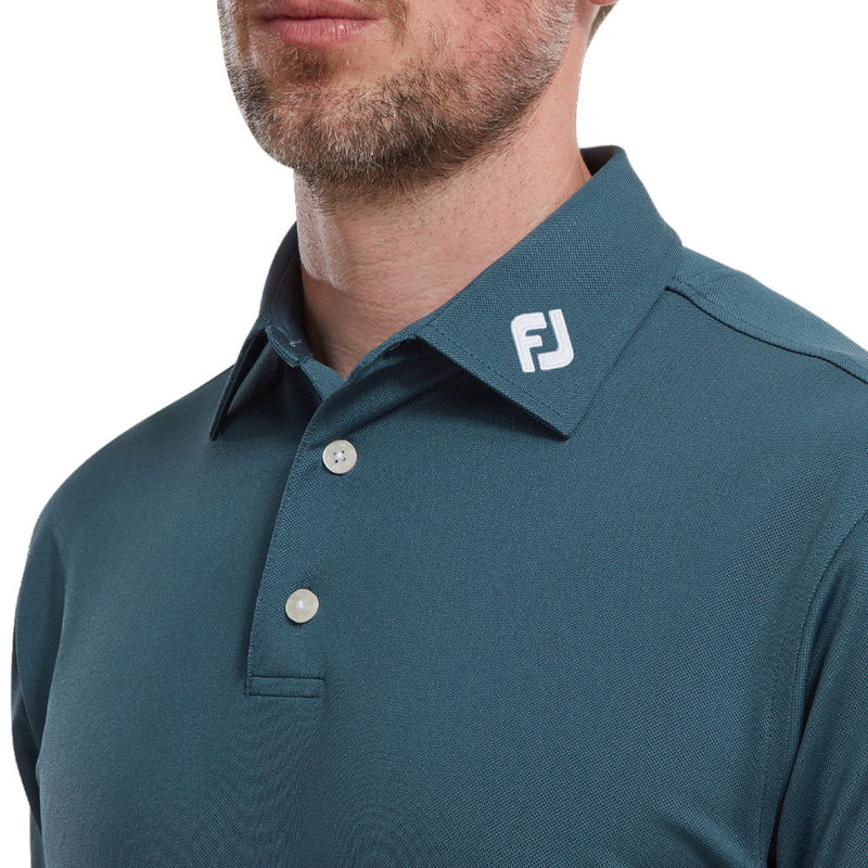 FootJoy Stretch Pique Solid Colour Polo Shirt - Ink