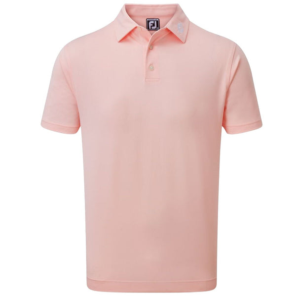 FootJoy Stretch Pique Solid Colour Polo Shirt - Quartz Pink