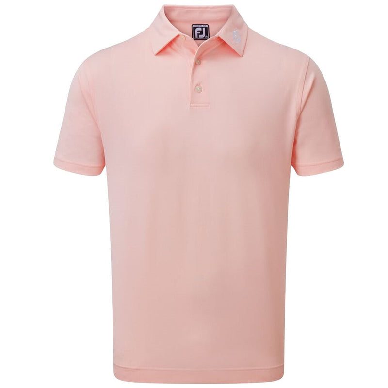 FootJoy Stretch Pique Solid Colour Polo Shirt - Quartz Pink
