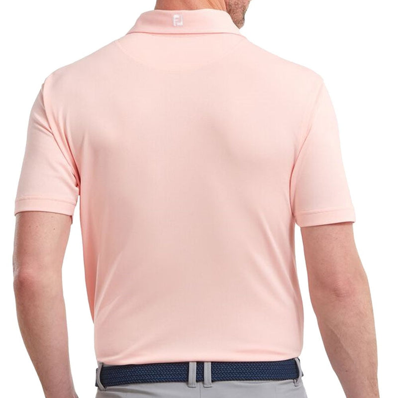 FootJoy Stretch Pique Solid Colour Polo Shirt - Quartz Pink