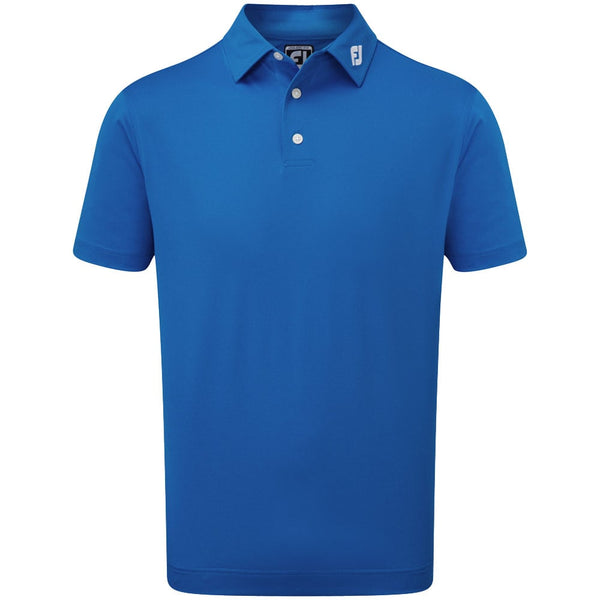 FootJoy Stretch Pique Solid Colour Polo Shirt - Royal