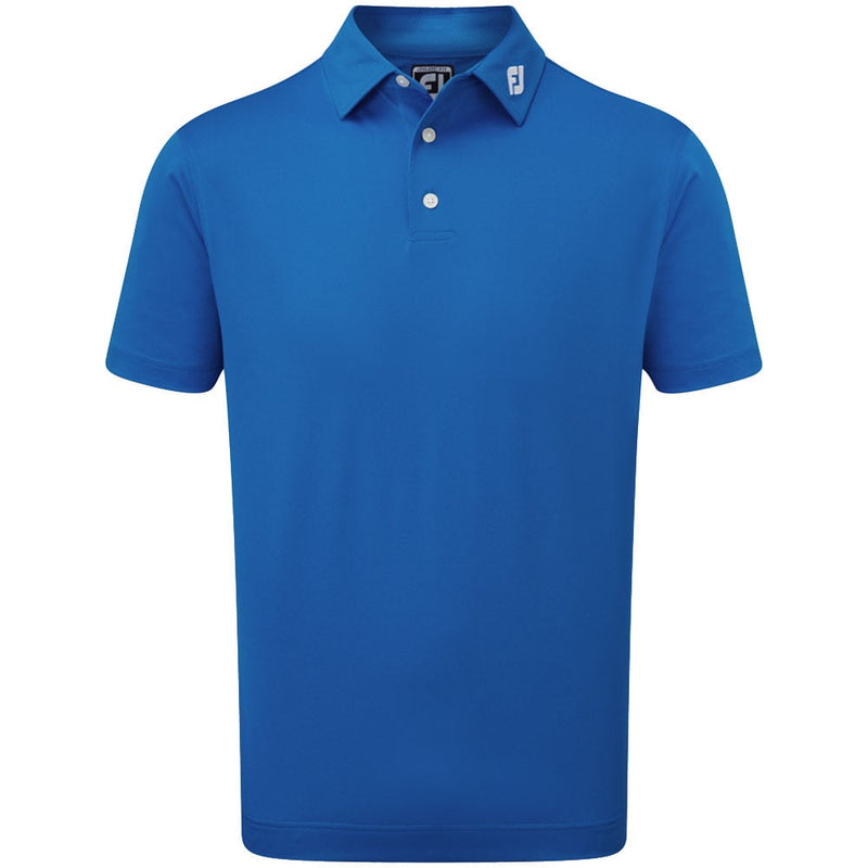 FootJoy Stretch Pique Solid Colour Polo Shirt - Royal