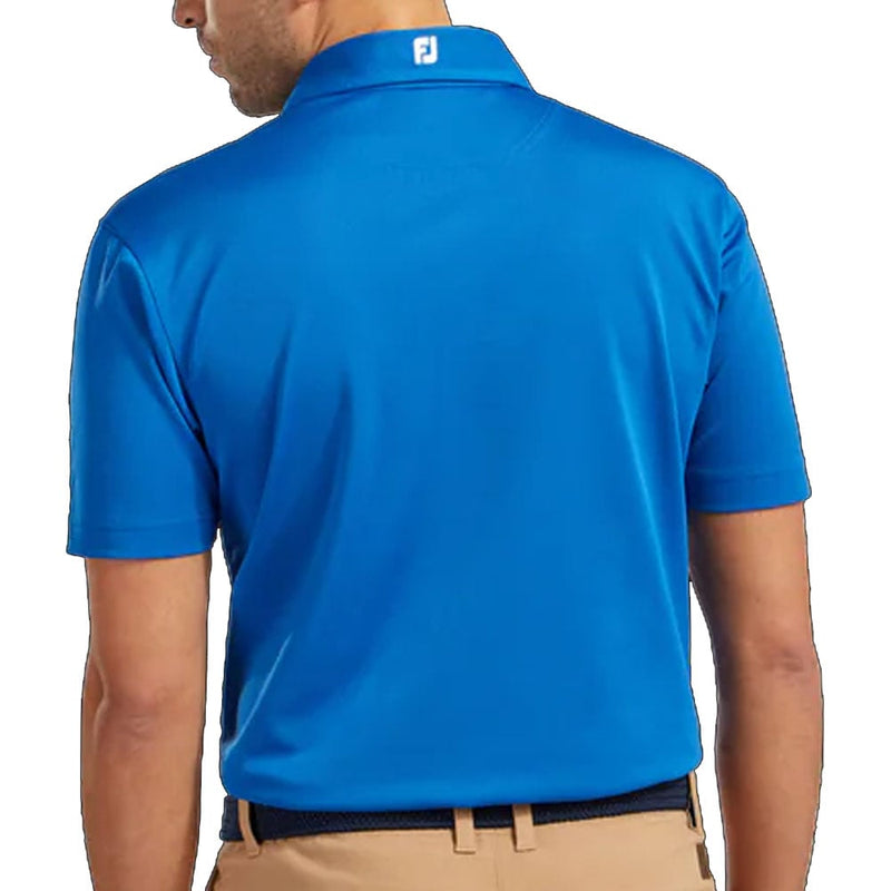 FootJoy Stretch Pique Solid Colour Polo Shirt - Royal