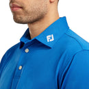 FootJoy Stretch Pique Solid Colour Polo Shirt - Royal
