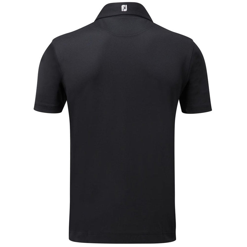 FootJoy Stretch Pique Solid Athletic Polo Shirt - Black