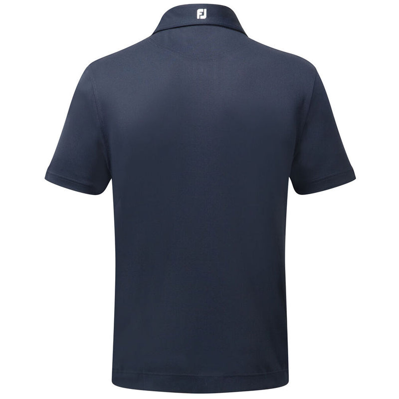 FootJoy Stretch Pique Solid Athletic Polo Shirt - Navy