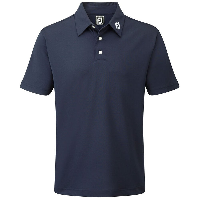 FootJoy Stretch Pique Solid Athletic Polo Shirt - Navy