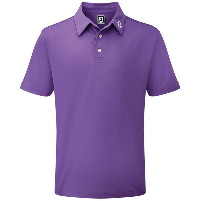 FootJoy Stretch Pique Solid Athletic Polo Shirt - Purple