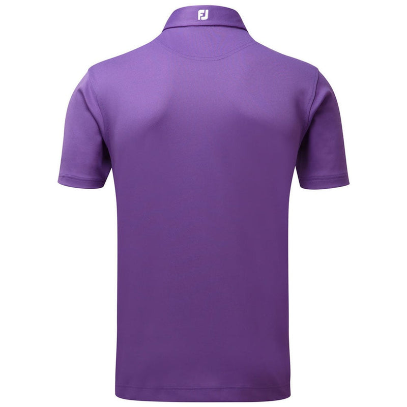 FootJoy Stretch Pique Solid Athletic Polo Shirt - Purple