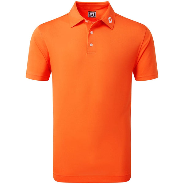 FootJoy Stretch Pique Solid Polo Shirt - Orange
