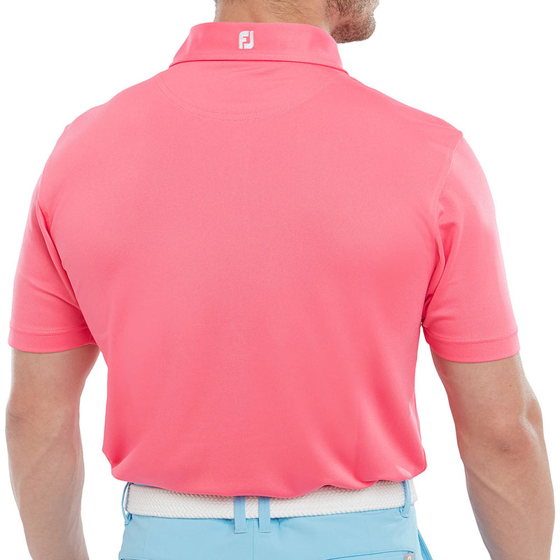 FootJoy Stretch Pique Solid Polo Shirt - Watermelon