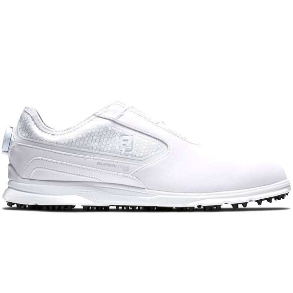 FootJoy SuperLites XP BOA Spikeless Waterproof Shoes - Silver/White
