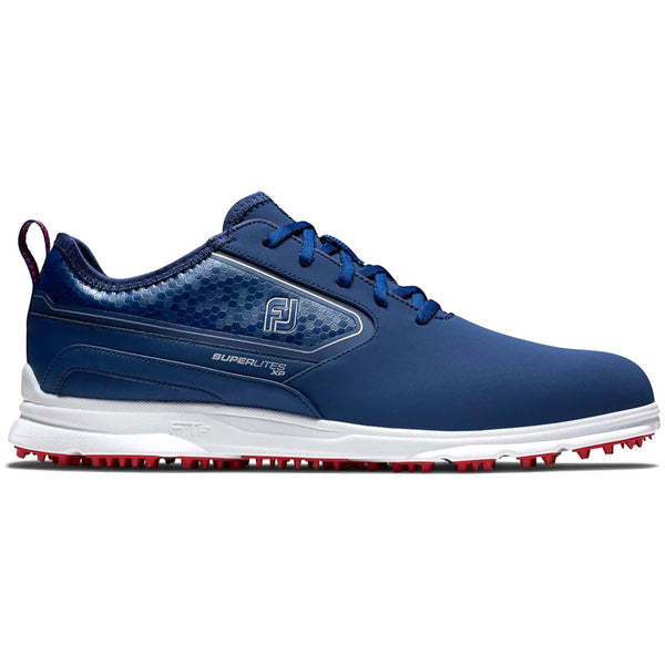 FootJoy SuperLites XP Waterproof Spikeless Shoes - Navy/Red