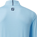 FootJoy Tonal Print Knit Chill-Out 1/2 Zip Pullover - True Blue