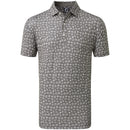 FootJoy Travel Print Polo Shirt - Lava/White