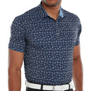 FootJoy Travel Print Polo Shirt - Navy/True Blue