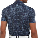 FootJoy Travel Print Polo Shirt - Navy/True Blue