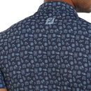 FootJoy Travel Print Polo Shirt - Navy/True Blue