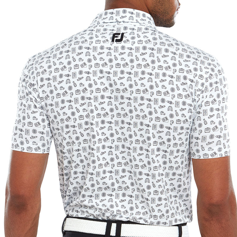 Print Golf Shirt Footjoy Daisy FootJoy Ladies Floral Print Lisle