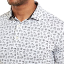 FootJoy Travel Print Polo Shirt - White/Black