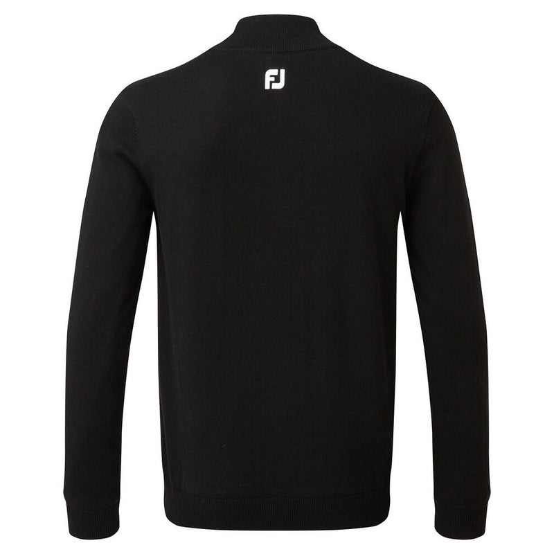 FootJoy Wool Blend 1/2 Zip Lined Pullover - Black