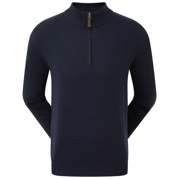 FootJoy Wool Blend 1/2 Zip Pullover - Navy