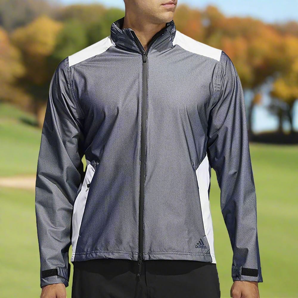 RAIN. 新品タグ付き RDY .RDY COLD 冬 秋 長袖トレーナー ゴルフウェア adidas（アディダス） 長袖フルジップジャケット メンズウェア