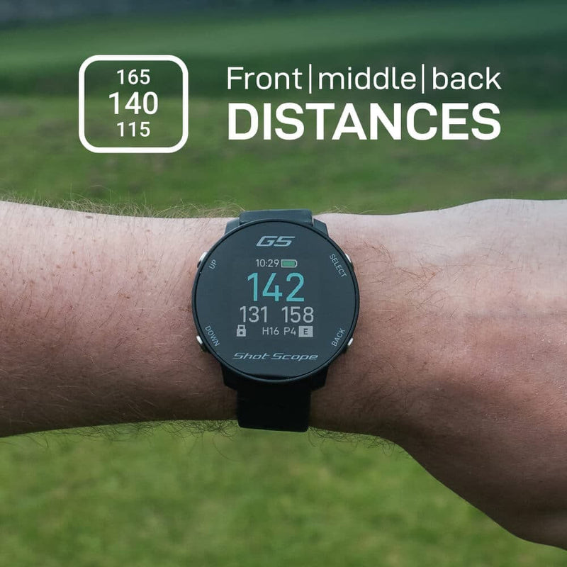 Shot Scope G5 Golf GPS Watch - Black