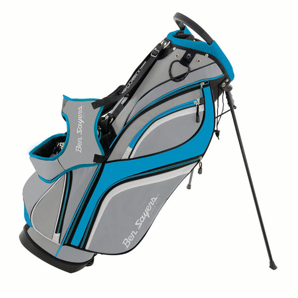 Ben Sayers Deluxe Stand Bag - Grey/Turquoise