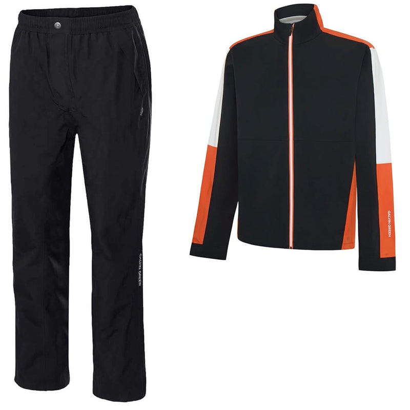 Galvin Green Arlo Waterproof Suit - Black/Orange