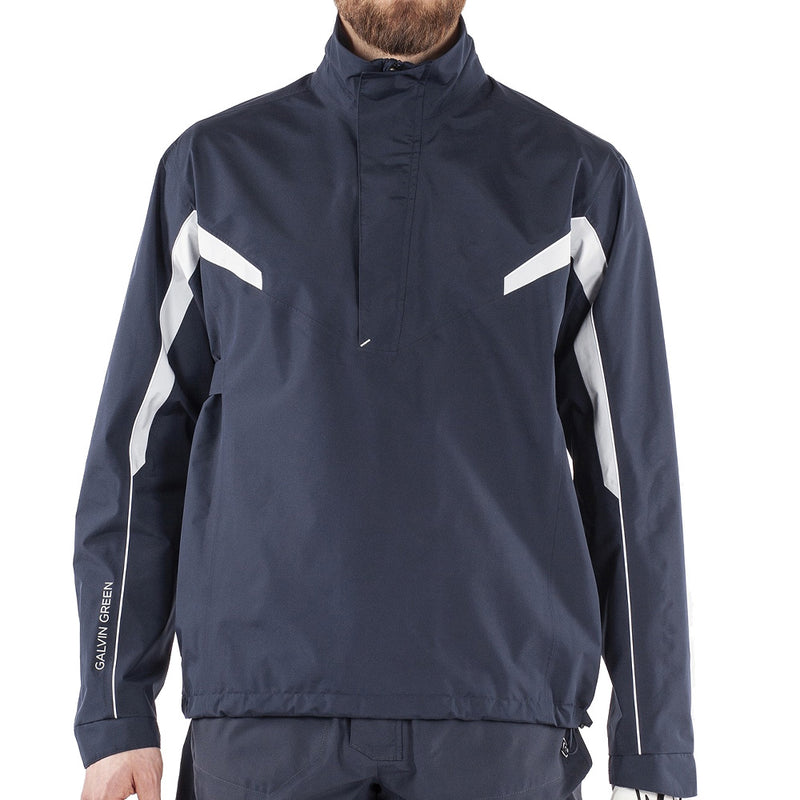 Galvin Green Abe Gore-Tex 1/2 Zip Waterproof Jacket - Navy/Cool Grey/White