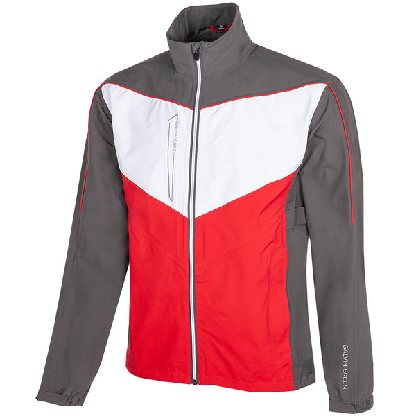 Galvin Green Armstrong Gore-Tex Paclite Jacket - Forged Iron/Red/White