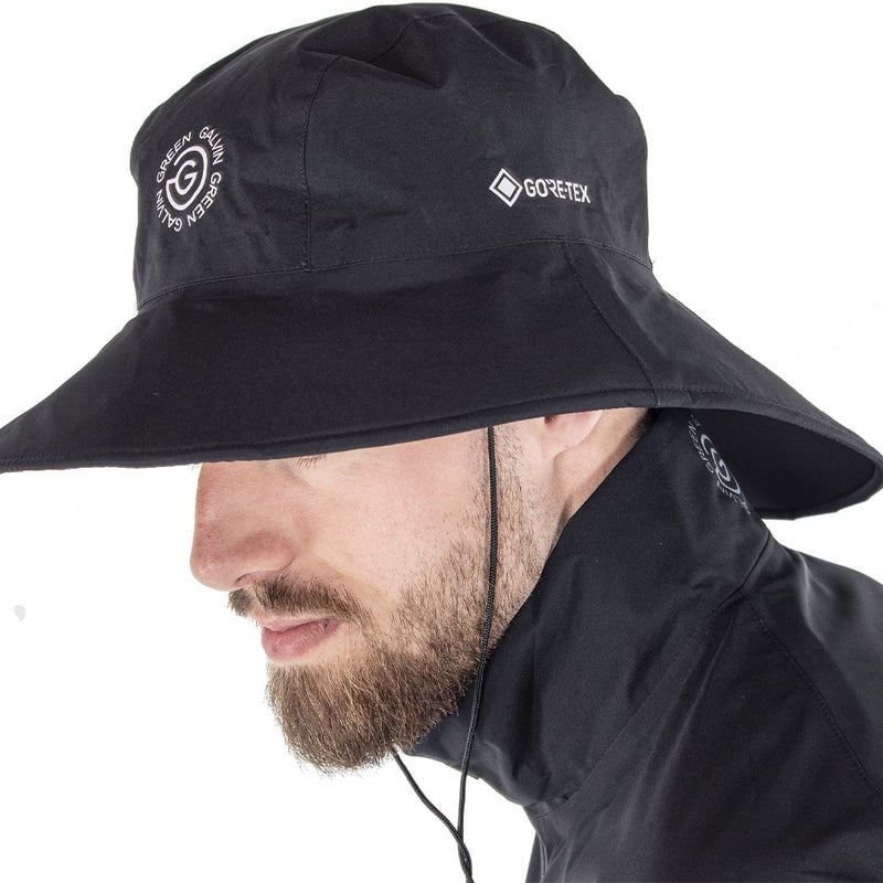 Galvin Green Art Gore-Tex Paclite Waterproof Hat - Black