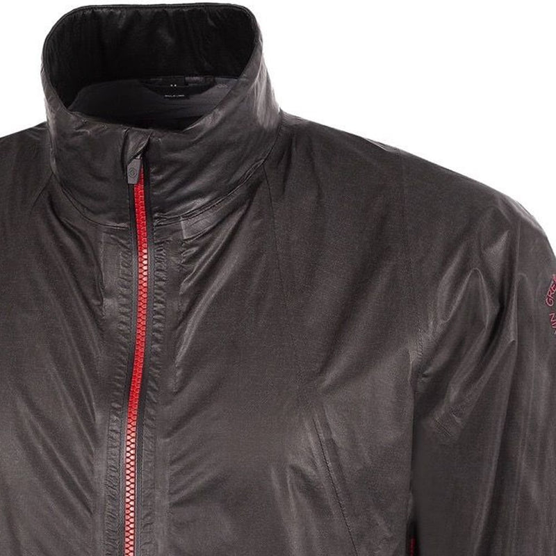 Galvin Green Ashby Waterproof ShakeDry Gore-Tex 1/2 Zip Jacket - Ash Grey/Red