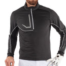 Galvin Green Daxton Insula 1/2 Zip Sweater - Black/Granite Grey/White