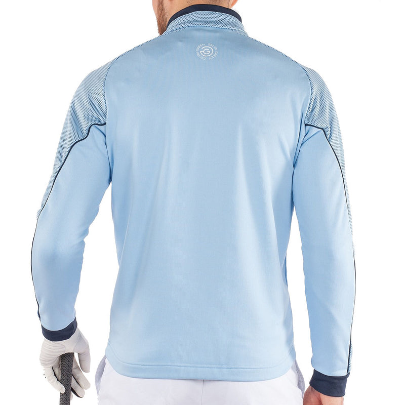 Galvin Green Daxton Insula 1/2 Zip Sweater - Blue Bell/Navy/White