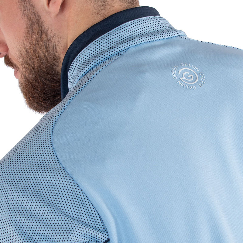 Galvin Green Daxton Insula 1/2 Zip Sweater - Blue Bell/Navy/White