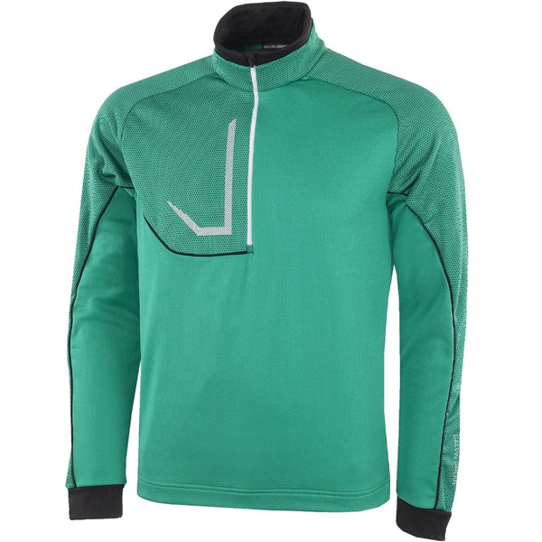 Galvin Green Daxton Insula 1/2 Zip Sweater - Green/Black/White