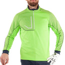 Galvin Green Daxton Insula 1/2 Zip Sweater - Lime/Navy/White
